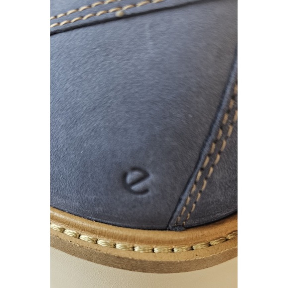 ECCO Metropole London Penny Blue Suede Hand   Stitch Loafer Size 7.5 - New main image 8